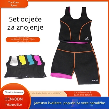 Ženska fitness potkošulja za trčanje i jogu — poliester s 85% polipropilenih vlakana, jednobojna, ljeto