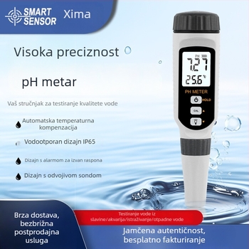 Xima visoko precizan pH mjerač, prenosni tester kvalitete vode PH828 za uzgoj svinja i akvakulturu