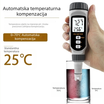 Xima visoko precizan pH mjerač, prenosni tester kvalitete vode PH828 za uzgoj svinja i akvakulturu