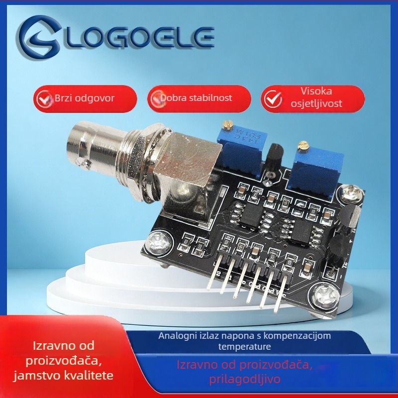 Industrijski pH mjerač s prilagodljivom sondom, analogni izlaz temperature, prilagodljiv raspon mjerenja, temperaturna kompenzacija ±0.5, napajanje DC5V
