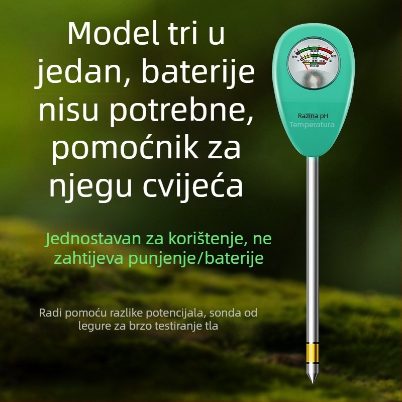 MY808 Mjerač pH i vlage tla za staklenik i posadne biljke