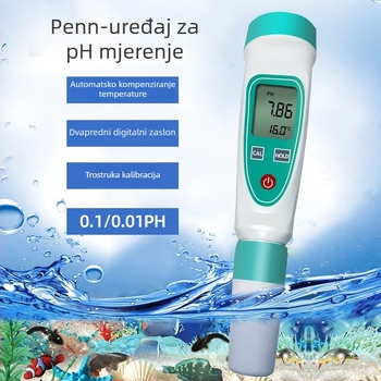 Prijenosni pH mjerač PH220W s vanjskim elektrodom – točnost 0.01 pH, raspon 0.01–14.00 pH, marka Ruyi