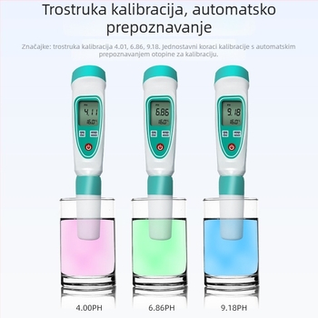 Prijenosni pH mjerač PH220W s vanjskim elektrodom – točnost 0.01 pH, raspon 0.01–14.00 pH, marka Ruyi
