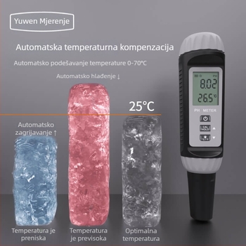 Yowex pH test olovka – visokoprecizan mjerni uređaj za vodu pH za akvarij, senzor YW-612