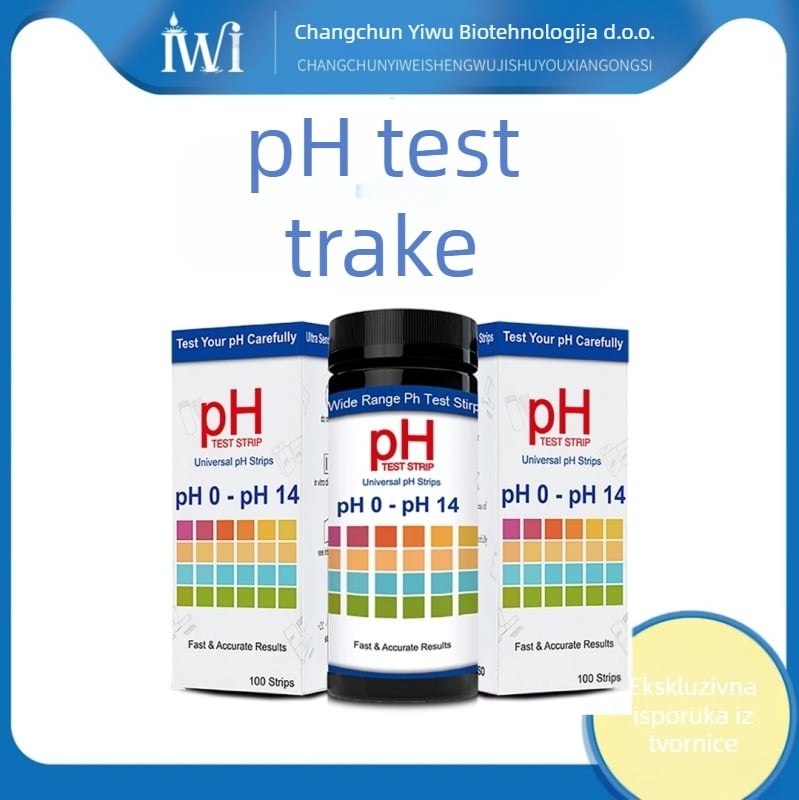 Prijenosni pH mjerač s testnim papirom, model ph0-14, raspon 0–14, točnost 99%, zaslon: testni papir