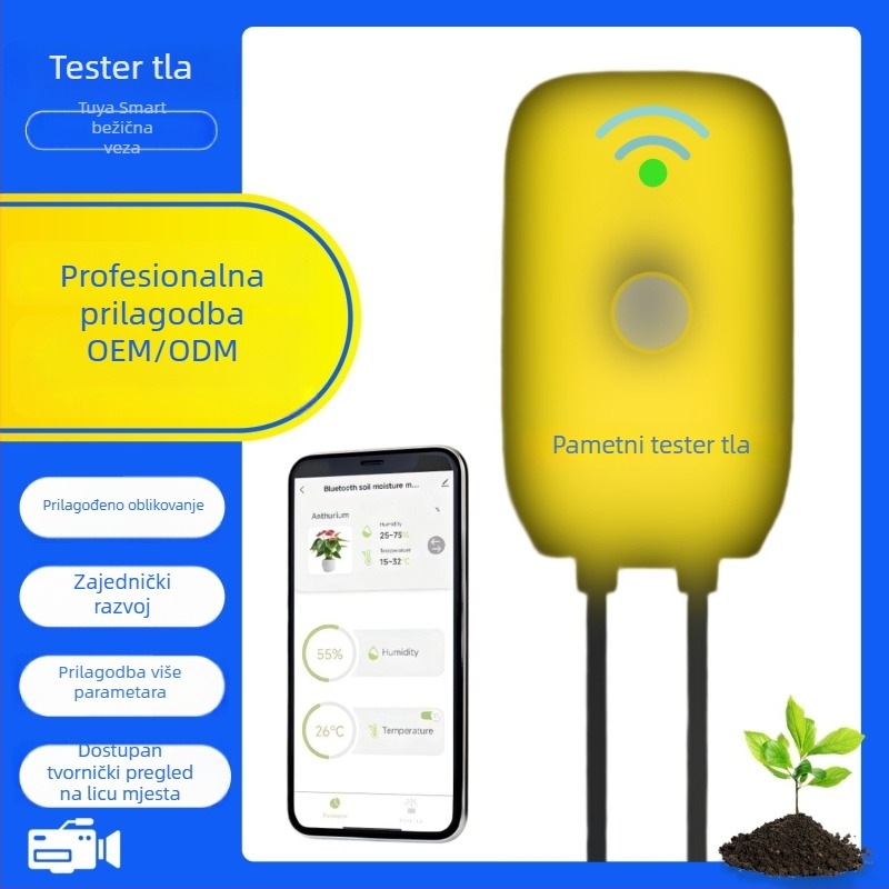 Digitalni mjerač vlažnosti tla i pH, termometar tla, model zt-201.