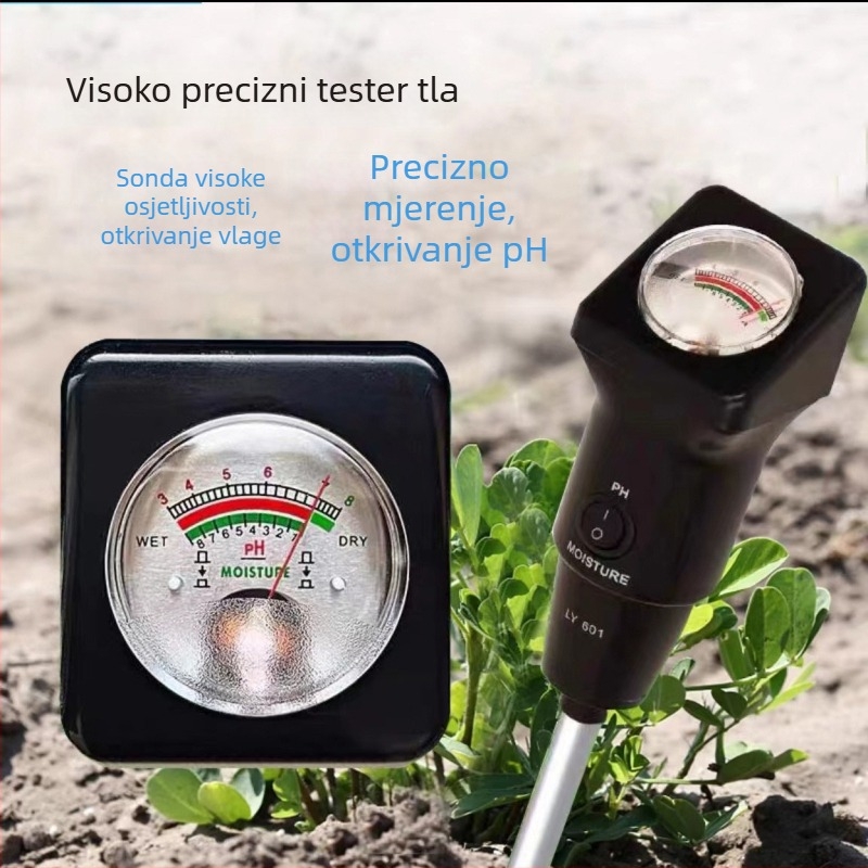 Prenosni mjerač pH i temperature tla s visokopreciznom pH sondom za poljoprivredna istraživanja