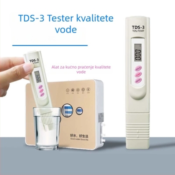 Prijenosni analizator kvalitete vode - mjerenje pH i ukupne tvrdoće, raspon 0-9999 ppm / 1-14 pH / 0-9999 mS/cm, napajanje 3V, model RWtds02