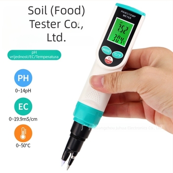 PH-2024 3-u-1 mjerni uređaj za tlo: pH, temperatura i slanost za tlo, tijesto, voće, povrće, meso i kreme