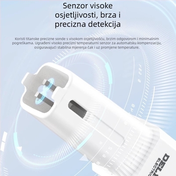 Prijenosni TDS tester kvalitete vode Delixi Electric, model DECEMDI509A, raspon 0-5000 ppm