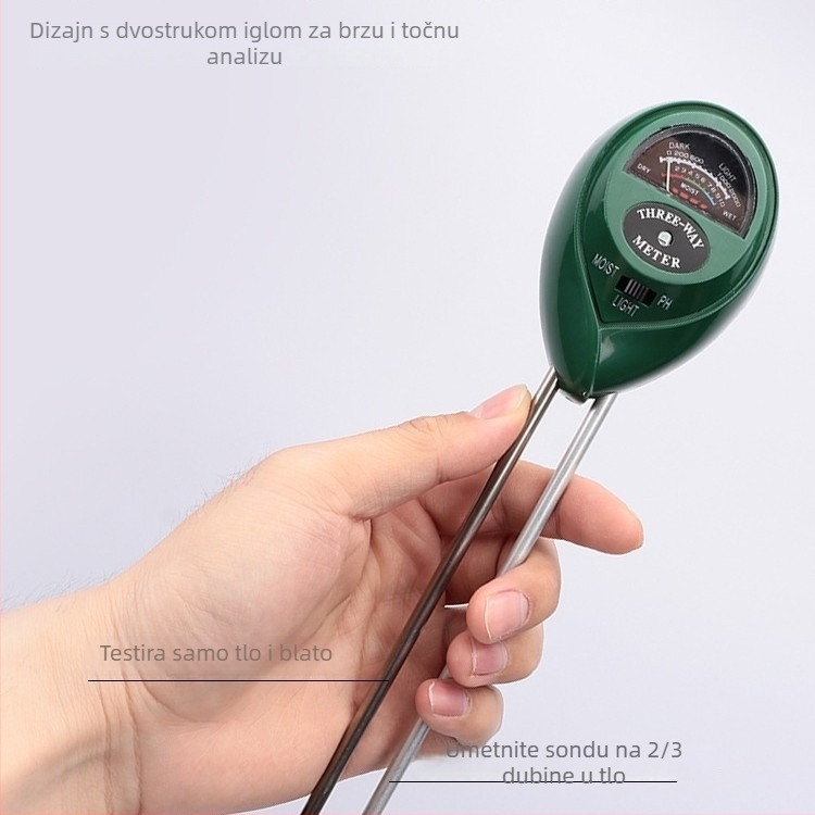 Senzor pH tla s mjeračem vlage i senzorom hranjivih tvari — model Hj00001009