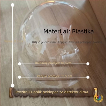 Kryt za prašinu detektora dima, zaštitni kućište protiv zagađenja za senzor dima, zaštitno kućište za gradnju i renovacije