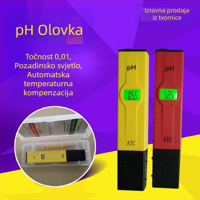 Prijenosni pH mjerač PH-2011 s merkurijskom sondom, raspon 0–14 pH, preciznost 0,01 pH