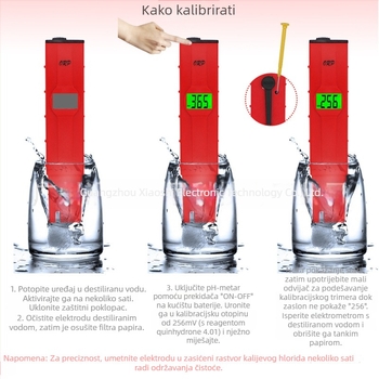 Prijenosni analizator kvalitete vode ORP001 s rasponom ORP ±1999 mV, točnošću ±5 mV i napajanjem baterijom od 1,5 V