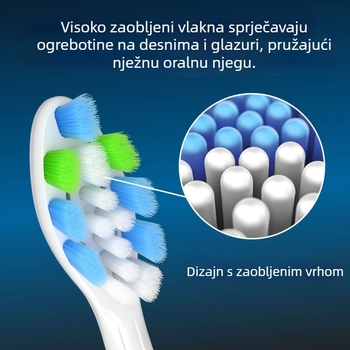 Zamjenska glavica za Philips HX3/6/9 električnu četkicu – ABS+POM, PH model, 220V, 1W, vakuumsko pakiranje tipa dijamant C-606