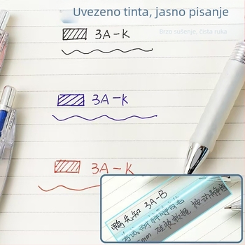 Duck Prophet 3A tiha otporna gel olovka sa silikonskim mekanim gripom, plastično kućište, neizbrisiva, vrh od drugih materijala
