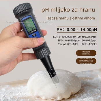 Trickle Ph822 prenosni mjerač pH/EC/TDS/Temp, četiri u jednom, digitalni zaslon, raspon pH 0-14