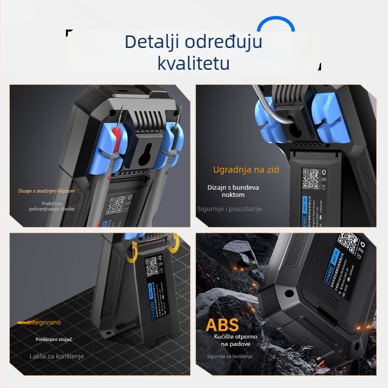 Fnirsi DMT-99 Digitalni Multimetar — visoka preciznost, inteligentna zaštita od sagorijevanja, višenamjenski, potpuno automatski digitalni zaslon