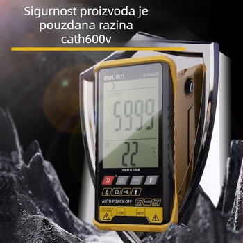 Deli multimetar s velikim zaslonom, 5999 znamenki, tri u jednom, CAT III, profesionalna upotreba