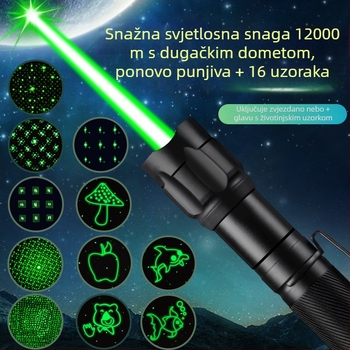 Laserski pokazivač: dugačak domet snopa, punjiv, unaprijeđeni model, jasniji snop