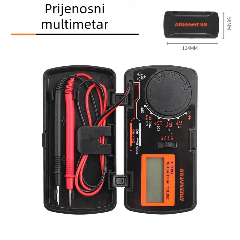 Digitalni mini visoke preciznosti prenosni automatski multimetar