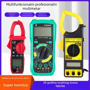 Luwei digitalni klešta multimetar s digitalnim zaslonom; raspon kapaciteta 25; razina sigurnosti 50
