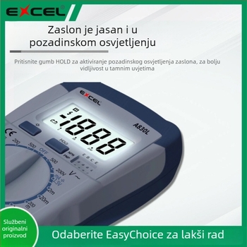 EXCEL digitalni multimetar – ampermetar, mjerenje kapaciteta, prijenosni, precizan instrument