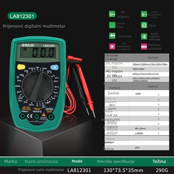 Old A LAOA LA812301 Digitalni multimetar AL723640608066