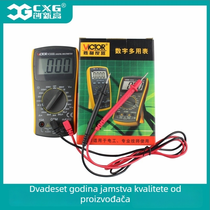 VC830L Mini kućni digitalni multimetar s automatskom visokom preciznošću i digitalnim zaslonom — Victorvictory