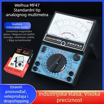 Multimetar MF47, pokazna serija, mehanički instrument, visoka zaštita od sagorijevanja, za profesionalnu upotrebu, brend Nanjing, uključuje testne šipke