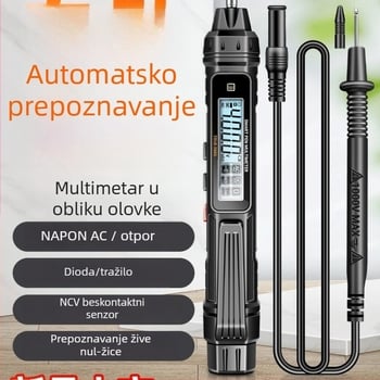 Električno pero-multimetar — digitalni mjerač napona, visoka preciznost, više funkcija, test kontinuiteta i indukcije