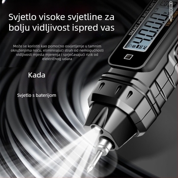 Električno pero-multimetar — digitalni mjerač napona, visoka preciznost, više funkcija, test kontinuiteta i indukcije