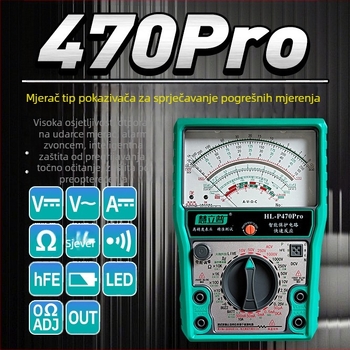 Multimetar 470Pro – potpuno opseg, inteligentan, zaštita od opeklina, pokazivački tip, digitalni multimetar za električare