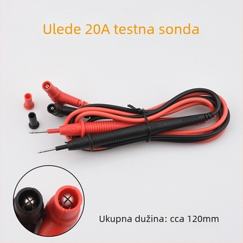 Univerzalna sonda za multimetar sa silikonskom izolacijom, iznimno oštar vrh, 10A/20A