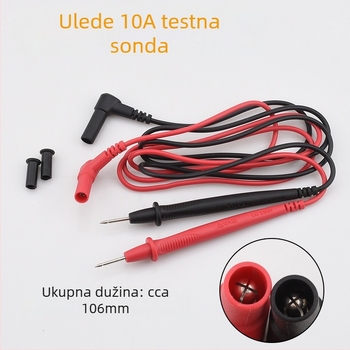 Univerzalna sonda za multimetar sa silikonskom izolacijom, iznimno oštar vrh, 10A/20A