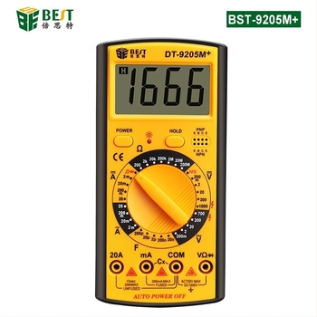 Best digitalni multimetar 9205M+ s memorijom i automatskim načinom rada, univerzalni mjerni alat za početnike, ampermetar