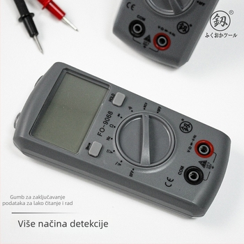Digitalni visokoprecizan potpuno automatski multimetar za električare, model FO-9068A