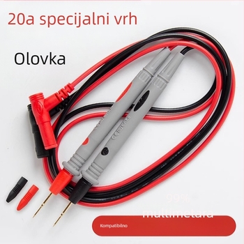 Kabel za multimetar s probama i konektorima, ultraoštrim čeličnim vrhom, silikon vodič, univerzalne i specijalizirane žice, pribor za sonde multimetra