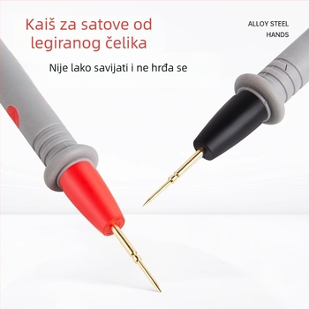 Kabel za multimetar s probama i konektorima, ultraoštrim čeličnim vrhom, silikon vodič, univerzalne i specijalizirane žice, pribor za sonde multimetra