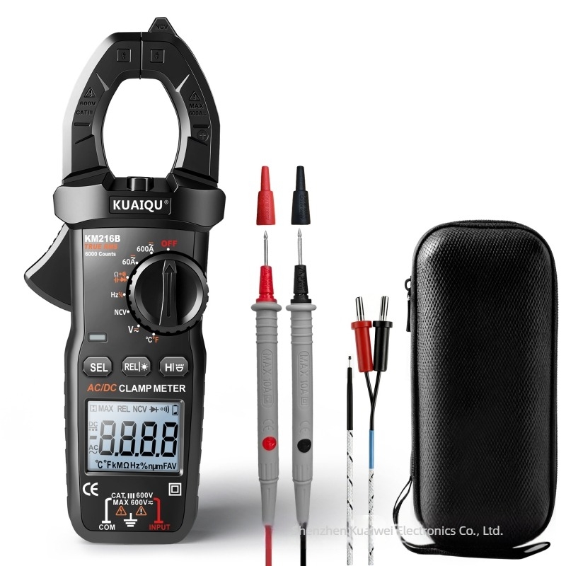 KUAIQU KM216B klešta ampermetar, 600 V, mjerenje DC/AC, 600 A