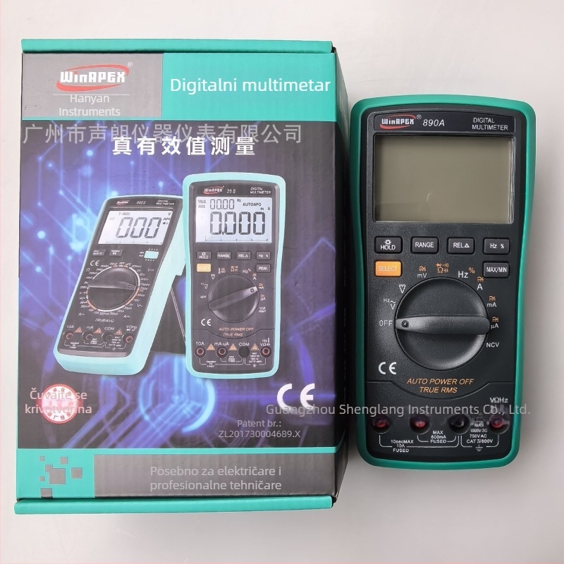 890A Hanyan WinApex digitalni multimetar s automatskim rasponom, LCD zaslon, za električare