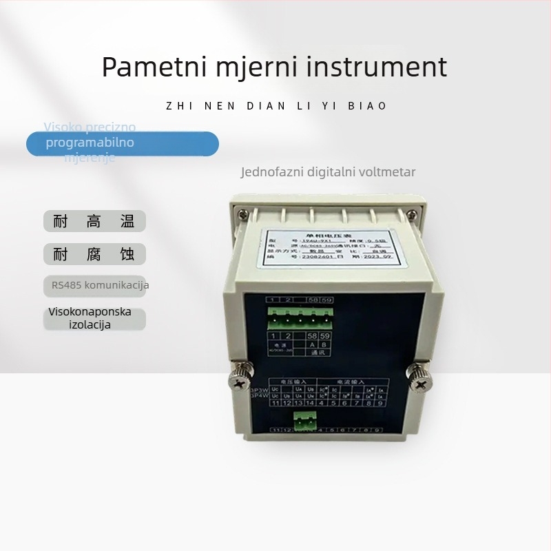 Inteligentni digitalni mjerni uređaj za snagu, kombinirani mjerač struje i napona, model ZC-VA1-96D, s komunikacijskim sučeljem, izlaz 4–20 mA