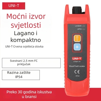 UT691 testna olovka za optička vlakna sa izvorom svjetla, domet 15 km, Uni-T