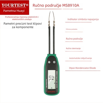 Huayi MS8910A inteligentni klip za testiranje SMD otpornika i kondenzatora s automatskom identifikacijom