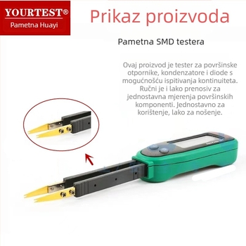 Huayi MS8910A inteligentni klip za testiranje SMD otpornika i kondenzatora s automatskom identifikacijom