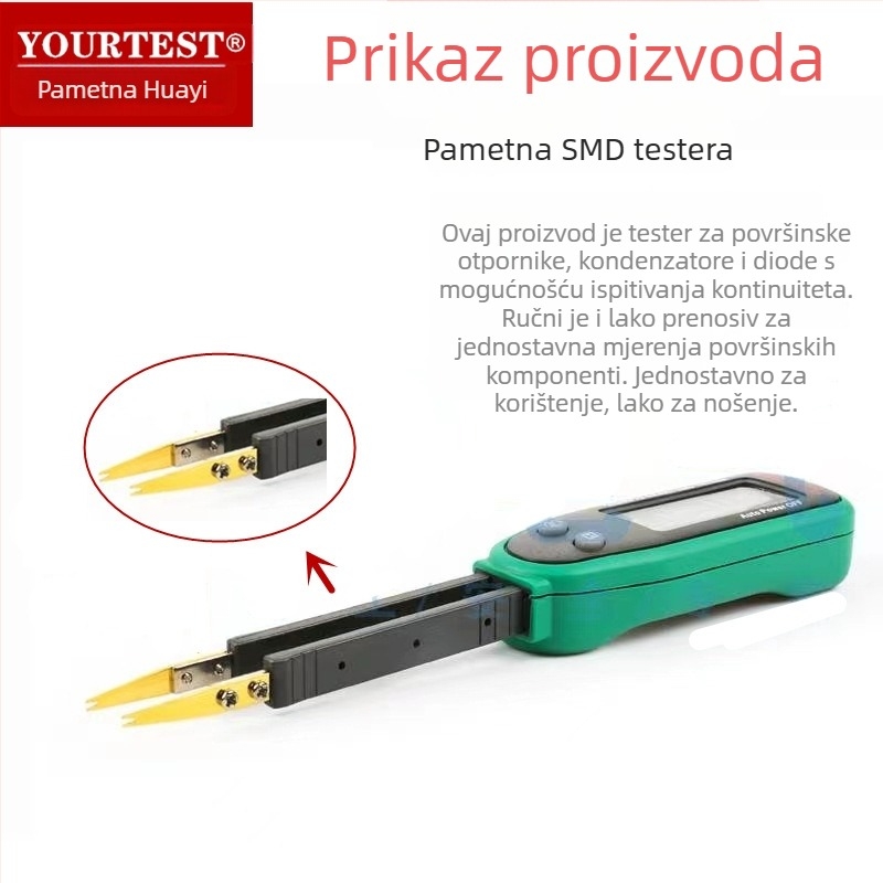 Huayi MS8910A inteligentni klip za testiranje SMD otpornika i kondenzatora s automatskom identifikacijom