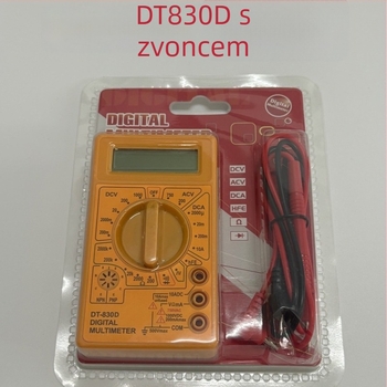 DT830D Žuti Mini Digitalni Multimetar, Mjerenje AC/DC Napona, Test Kontinuiteta uz Zvučni Signal