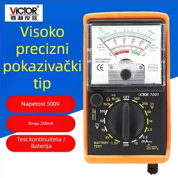 Victorvictory VC7001 MF47 mehanički analogni multimetar – visoka preciznost, tri funkcije