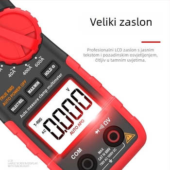 Teanz TA8315A kleštni mjerni uređaj, visokoprecizni digitalni ampermetar, višenamjenski kleštni univerzalni mjerni alat, 600 A, 1000 V, 40 MΩ