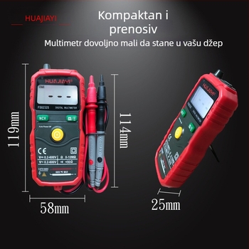 Potpuno automatski digitalni multimetar visoke preciznosti, zaštita od pregorijevanja, za električare, kućnu upotrebu i studente